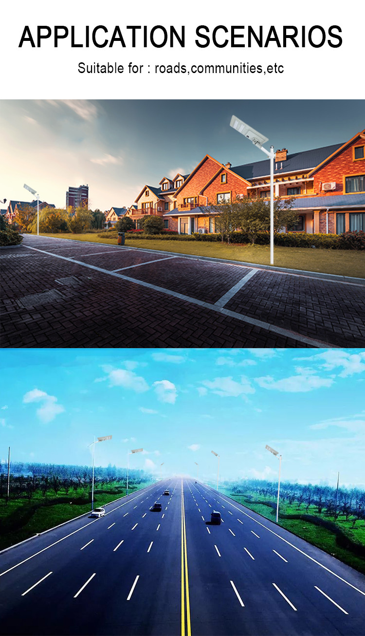 Sturdiness LED Solar Powered Street Lights 180W For Theme Parks