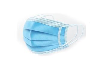 Quality Disposable Blue Earloop Face Mask , Disposable Hospital Masks Adjustable Nose Bar wholesale