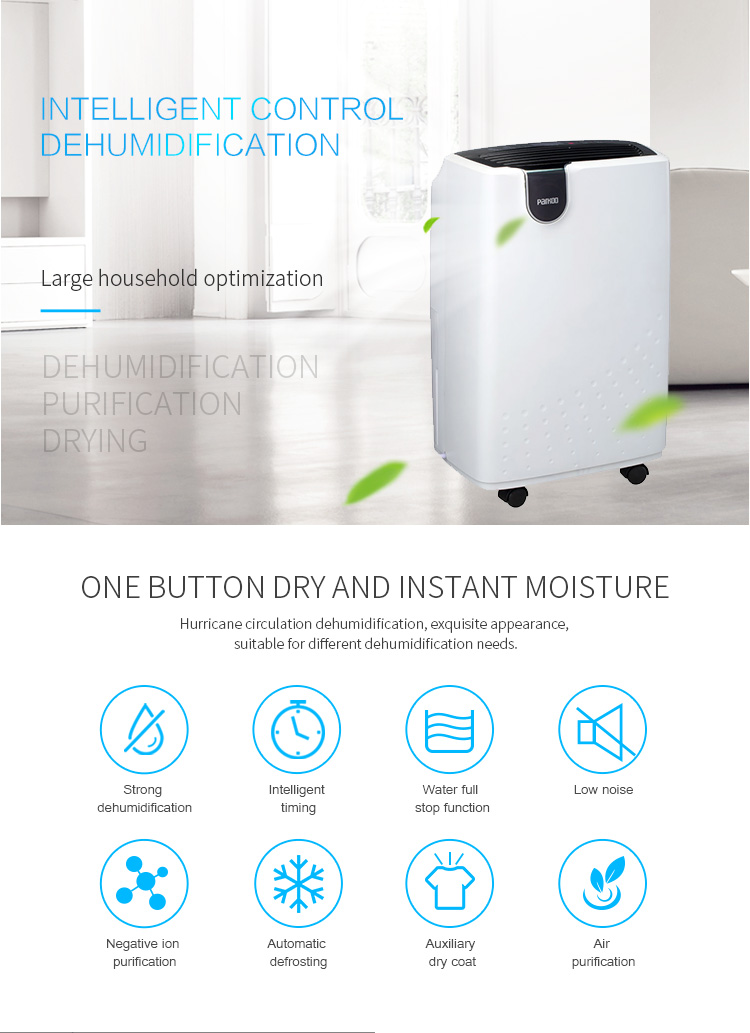 Refrigerative R134a 220V 1.8L Small Home Dehumidifier