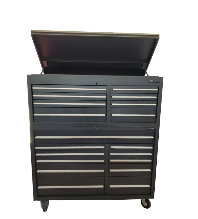 Car Repair Garage Workshop 56 Inch Brown Tool Trolley Cabinet with Heavy Duty Metal