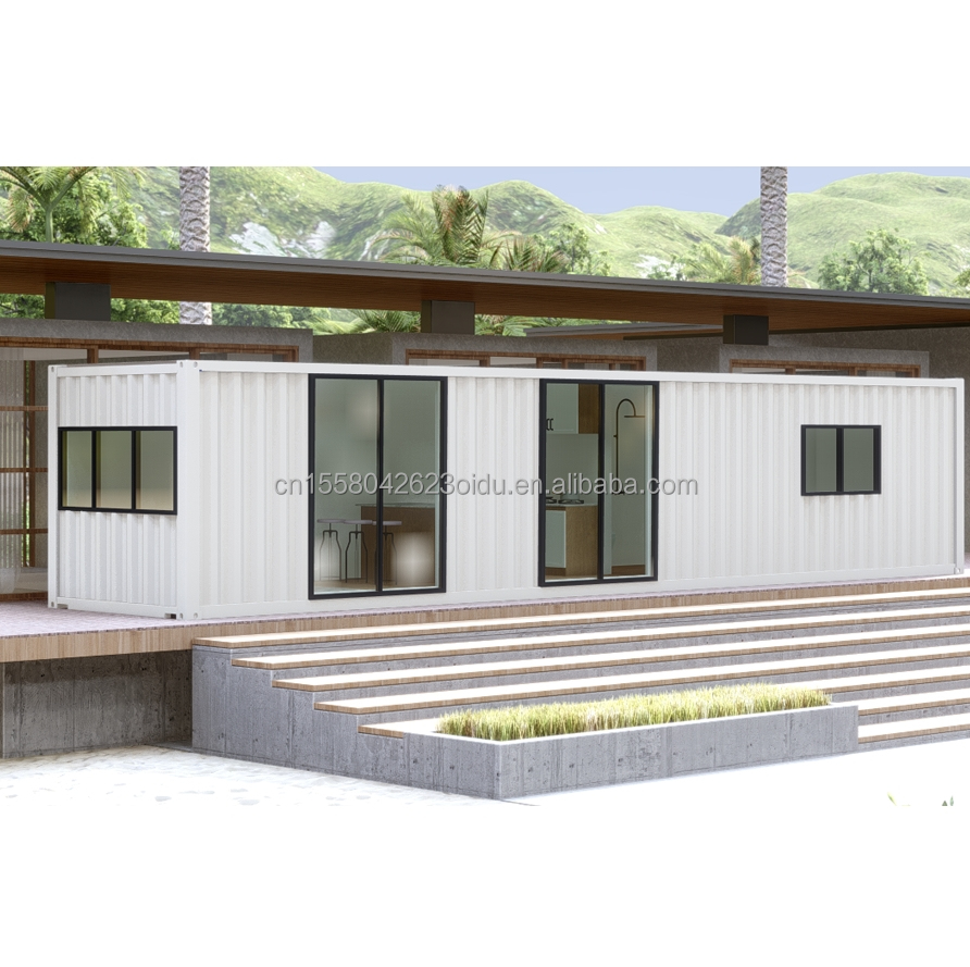 Modern Design Style 40ft Two Bedroom Foldable Container Customized Color and Glass Door for Outdoor Living