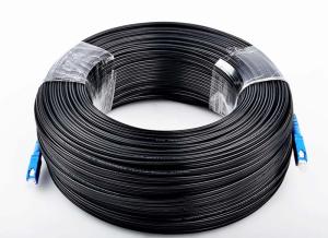 Quality SC UPC FTTH Drop Fiber Optic Cable Patch Cord Self Supporting G657A2 wholesale