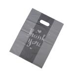 Customized Eco Friendly Tote Bag THANKYOU Plastic Shopping Bag with 50