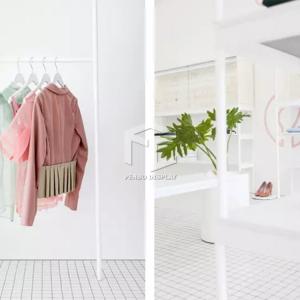 Quality Lady Clothing Shop Display Furniture Spay Painted Surface Effect wholesale