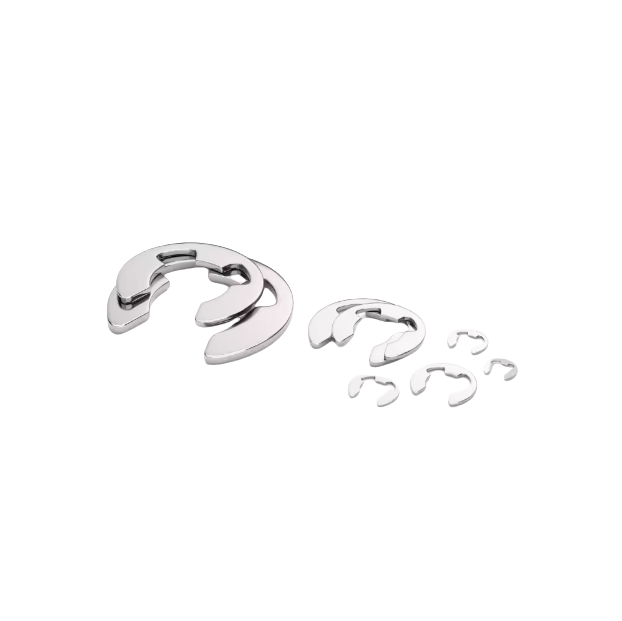 General Industry 304 Stainless Steel DIN6799 M2.3-M10 E Clip Split Washer Circlip Retaining Ring for Shaft Fastener
