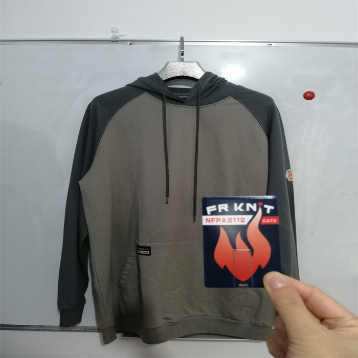 Welding Industry FR Fleece Hoodie Cotton Fire Resistance Fleece FRC Hoodie