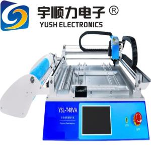Quality YSL-T48VA 2 Heads Desktop Vision Pick And Place Machine weight 40KG For PCB board wholesale