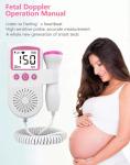 Portable Fetal Doppler Heart Monitor Baby Pocket Doppler Monitor For Pregnancy