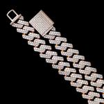 14mm Moissanite Diamond Cuban Link Hip Hop Vvs Moissanite Cuban Link Jewelry
