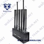 UHF VHF Phone Signal Jammer 50W Walkie Talkie 12 Antenna Lojack
