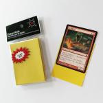 Yellow Magic Gathering Card Sleeves Polypropylene Back 66X91mm
