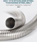 304/316 Stainless Steel Flexible Corrugated Conduit DN20 (Ø20mm x Ø24.3mm) 50M