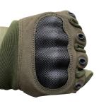 Waterproof Full Finger Tactical Gloves in Green Color for Sports Enthusiasts