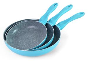 Quality Blue Aluminum Alloy Cadmium Free LFGB Non Stick Kitchen Set wholesale
