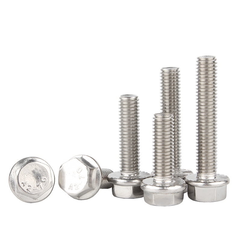 DIN6921 Grade 10.9 Outer Hexagonal Flange Bolt with Padded Flower Teeth Hex Bolt