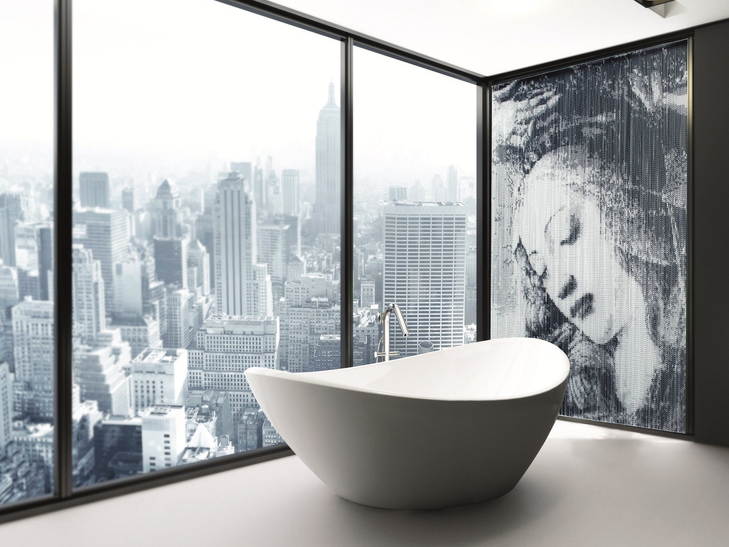 1m-3m Chain Link Wire Mesh Curtains With Plain / Twill / Dutch Weave