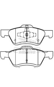 Quality Front Ceramic Ford Escape Brake Pads D1047 AM6Z-2001-A car brake pad wholesale