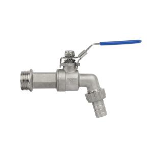 Quality Floating Ball Valve Stainless Steel Thread Faucet Tap Fitting Straight Through Type wholesale