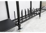 Black Q235 Gym Rack For Dumbbell Kettlebell Plate