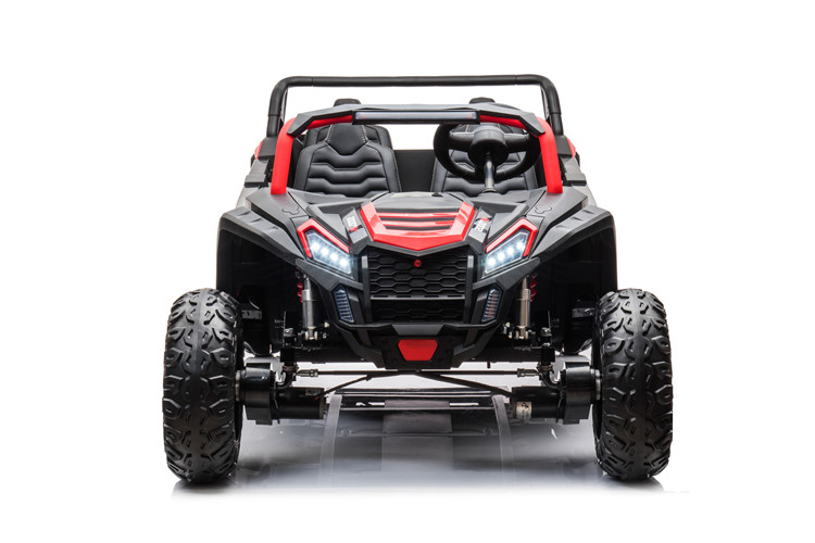 Remote Control 24v UTV 4 Seater Ride On Cars for Adults and Kids in Red Pink Color