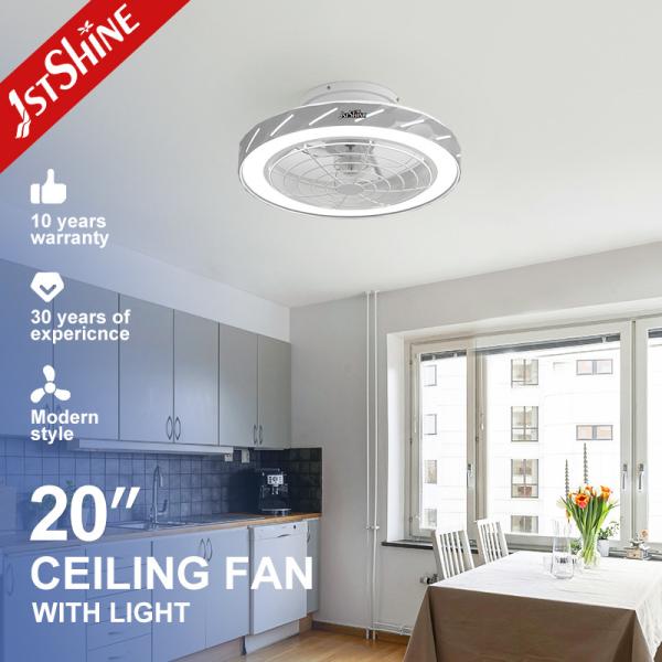 Bedroom Lighting Solution 220V Smart Remote Ceiling Fan with Hidden Blades by