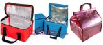 China 300x300D melange stripe+ PEVA insulation 12 can picnic cooler bag 12L ice