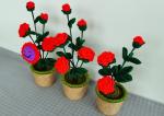 New Creative Luxury Handmade Crochet Knitting Plants Flowers Handicraft Home