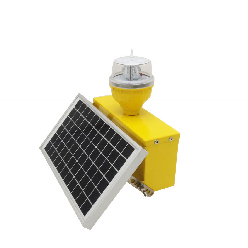 360 Degree Warning Red Solar Aviation Light Low Intensity CREE LED