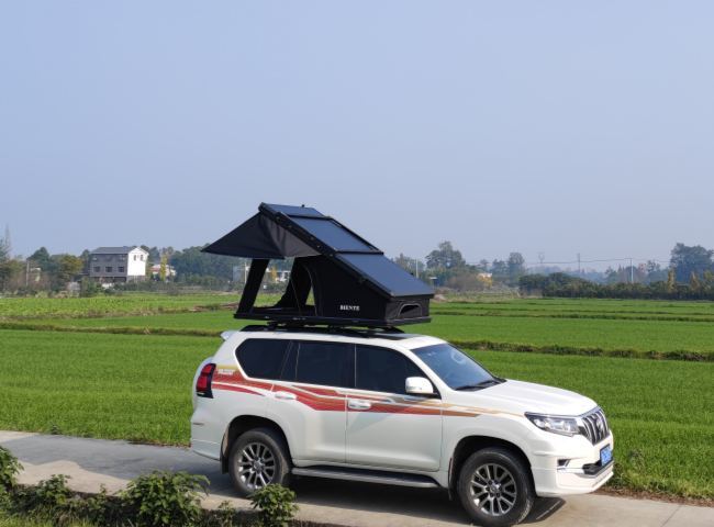 2-3 People Hard Shell Car Rooftop Tent For Van Jeep SUV Truck