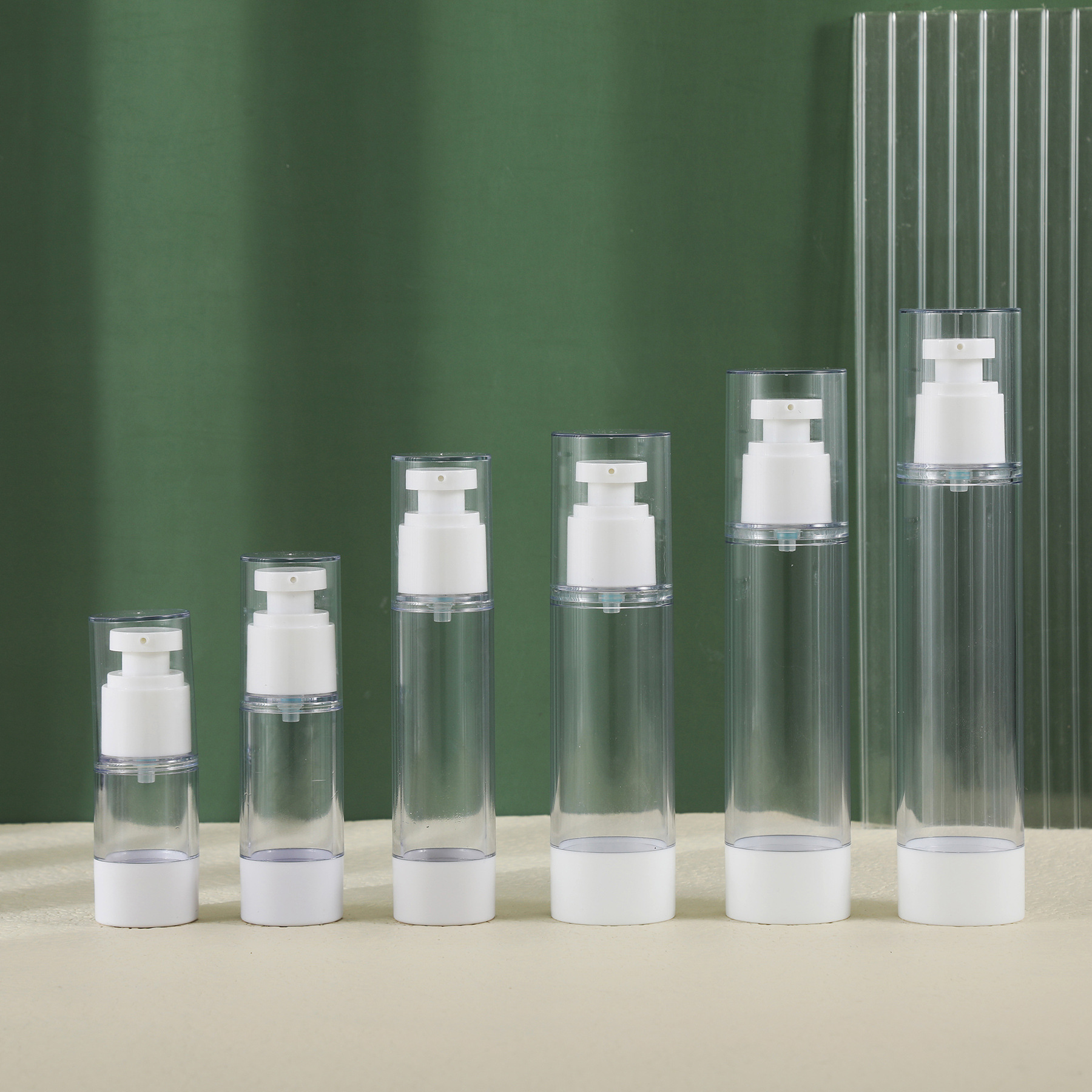 1oz 2oz 3oz 4oz 80ml 100ml 120ml Refillable Airless Lotion Pump Bottle featuring Customized Colors and Frosted Finish