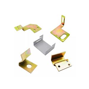 China Metal Stamping L Shaped Galvanised Brackets Vibration Polishing on sale