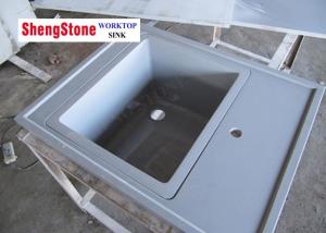 Quality Grey Marine Sink Epoxy Resin Lab Countertops For Chemical Laboratory wholesale