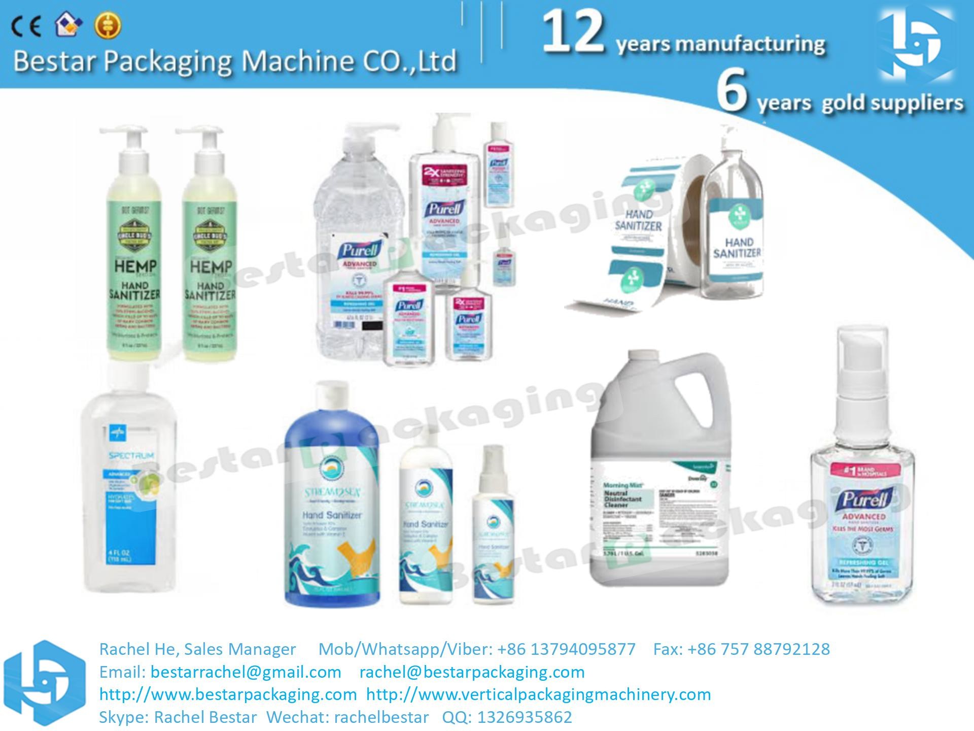 Automatic bottle labeling machine, adhesive sticker labeling