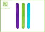 Straight Wooden Craft Sticks For Kindergarten Biodegradable 50pcs / Bag