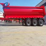 Aotong 32 Cbm 60 000 kgs Loading capacity U shape truck body End dumper trailer