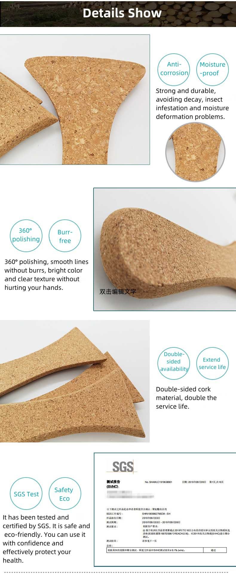Custom Cork Handles For Table Tennis Racket Sweat Absorbent Anti-Slip