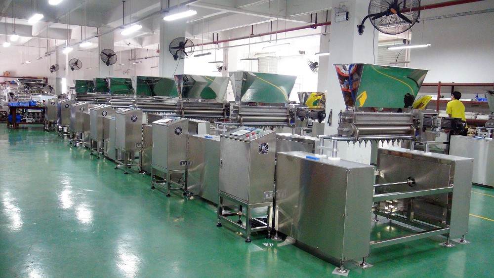 Full Automatic Snack Cookie Depositor Extruder Dough Making Machine