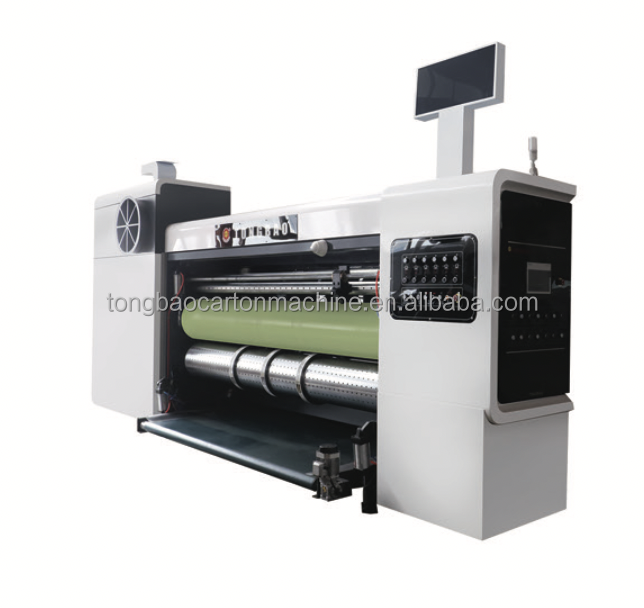 Corrugated Box Machinery Folder Gluer Inline with 2/3/4 Color High Speed Flexo Printing