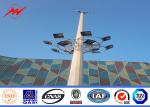 25m Height 8mm Thickness Shopping Mall High Mast Pole 15 Years Warrenty