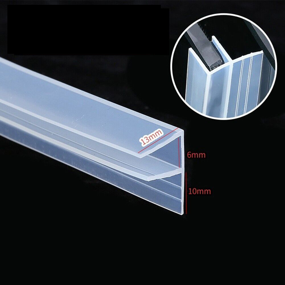 Customizable Length 2M/PC or 2.5M/PC F-shaped PVC Shower Door Glass Seal for Bathroom
