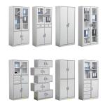 10 Filing Cabinet for Office Metal Cabinet Iron 2 Doors Steel Cupboard File Mesh