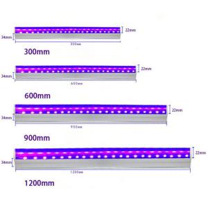 Quality 365NM 395NM Led Ultraviolet Tube 0.6m 1.2m 1.5m UV Purple Black Light Tube wholesale
