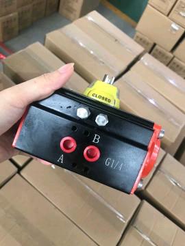 90 ANGLE Aluminum Pneumatic Rotary Actuator double acting and single acting