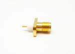 50Ohm Brass Female Jack Flange Mount SMA RF Connector