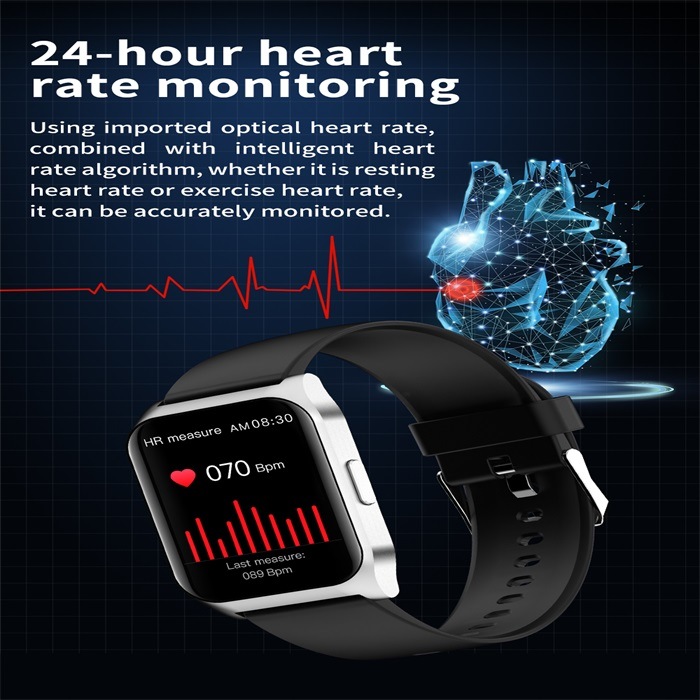 E17z Sports Smart Watch Men Women New Bt Call Custom Dial Sleep Monitor Smartwatch E17z