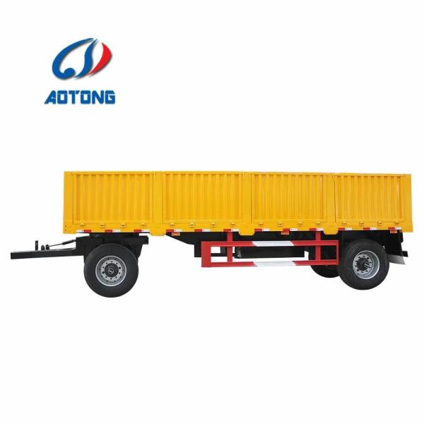 20-30Tons Small Side Wall Trailer with Draw Bar and Weather-Resistant Steel