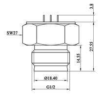 Process Control Waterproof Pressure Sensor Flush Film Hydraulic Pressure Sensor