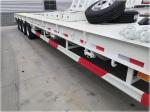 Spring Suspension 4 Line 8 Axle Carbon Steel Q345B Low Bed Trailer