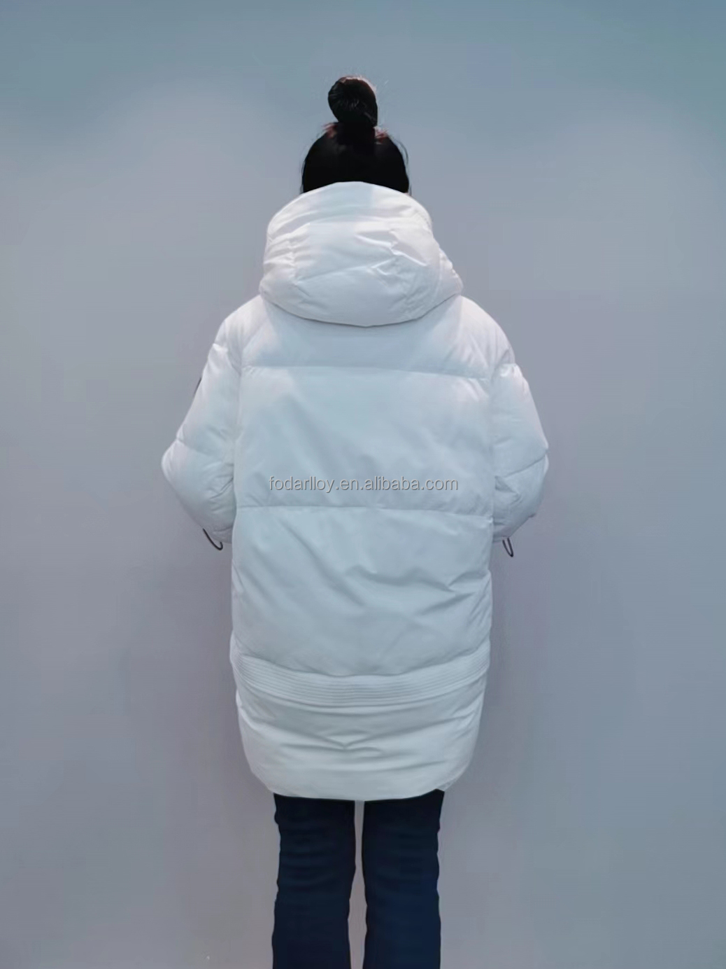 FODARLLOY F22560 Ladies Warm Hooded Cotton-padded Clothes Women Slim Long Winter Jackets Women Coats