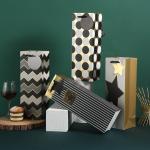 Luxury 210gsm White Cardboard Paper Gift Bag Wine Packing Hot - Stamping